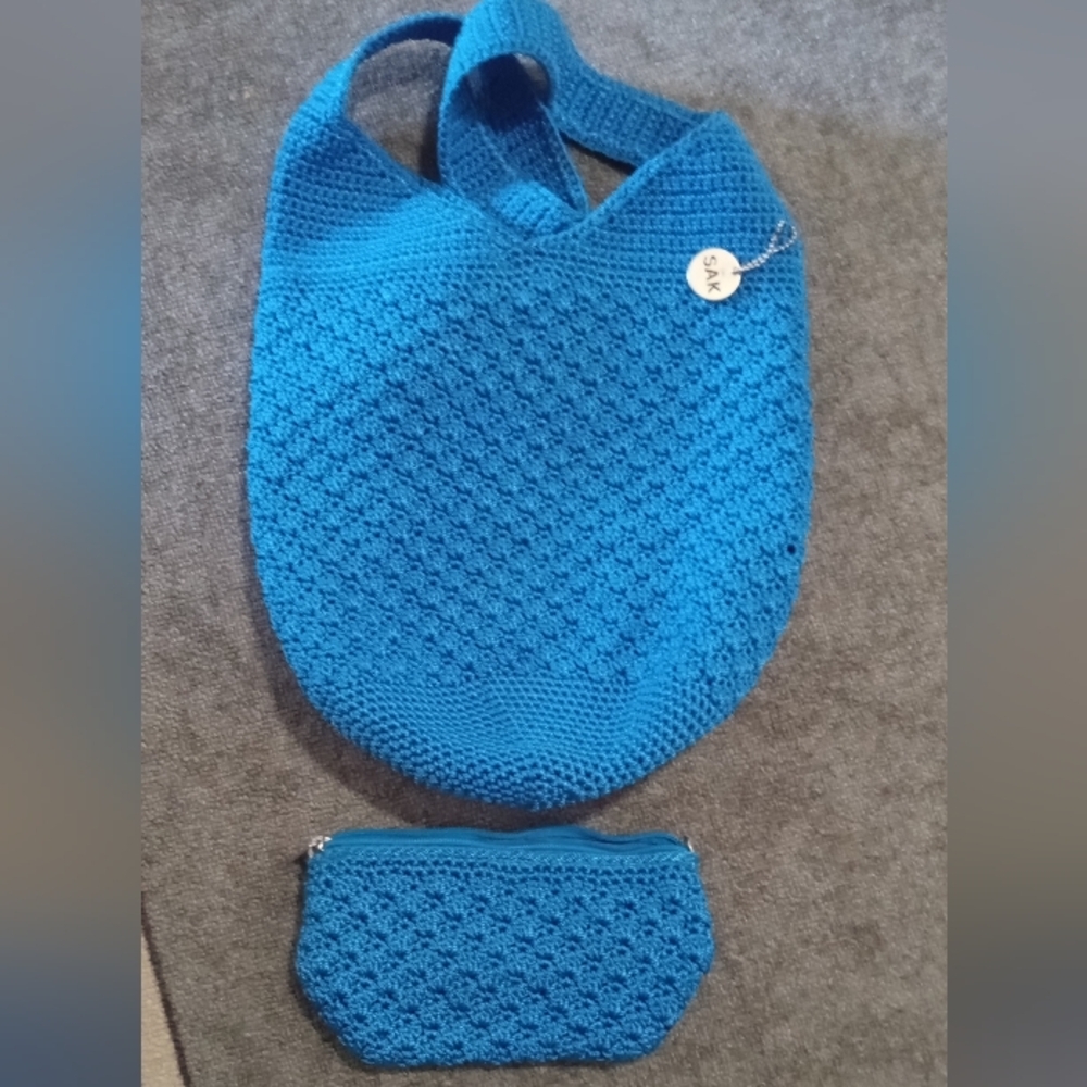 The Sak Bright Blue Hobo Bag and Pouch Set - Picture 7 of 7